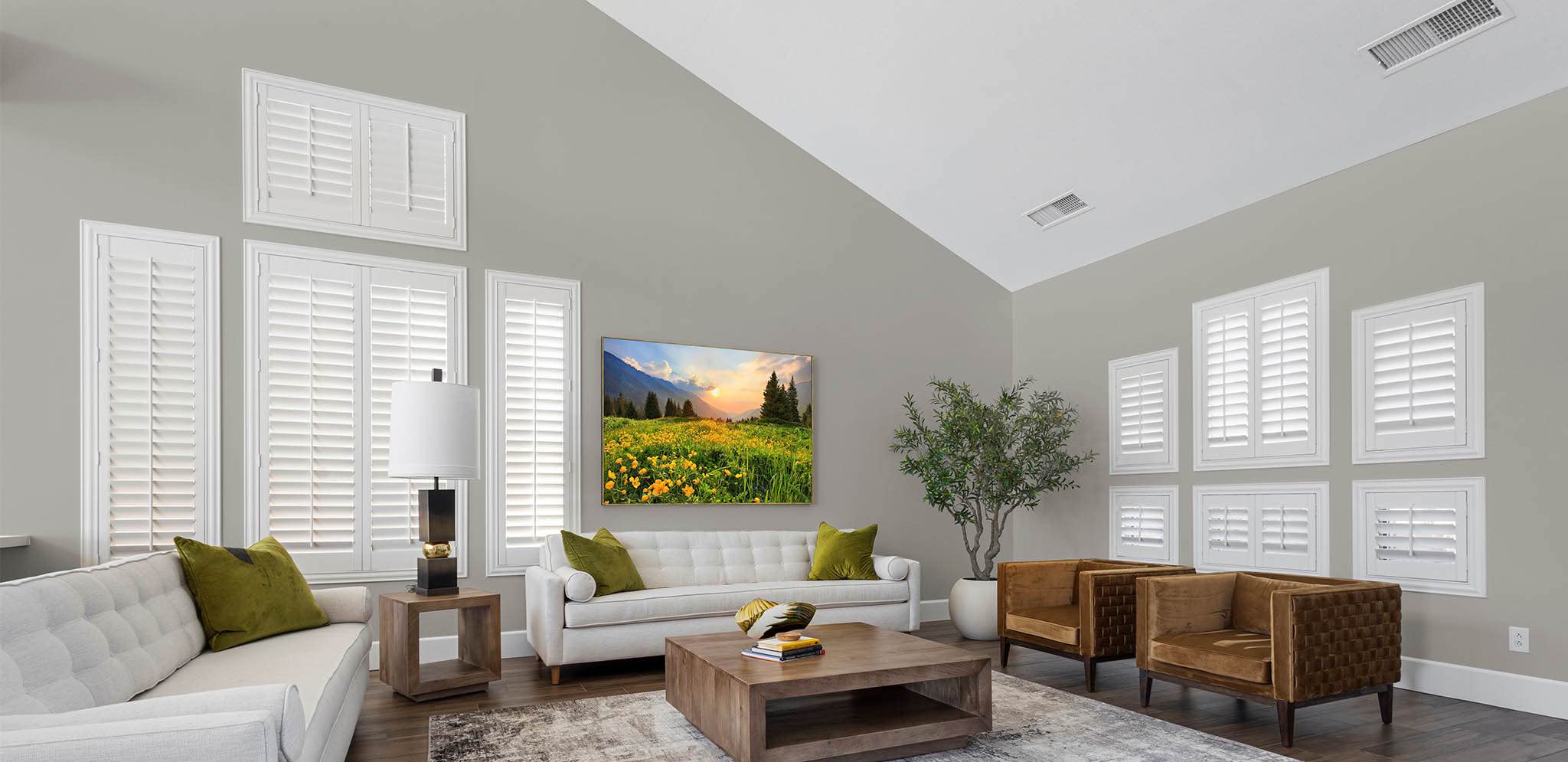 Shutters in a Fort Myers living room